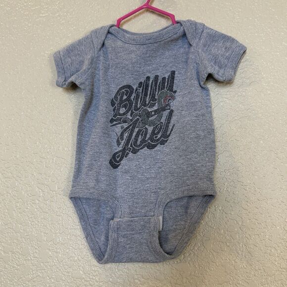 Baby One piece Billy Joel Snake print snap closure grey 12 months boys girls - Picture 1 of 3